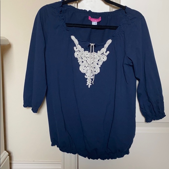 Navy Blouse! - Picture 1 of 4